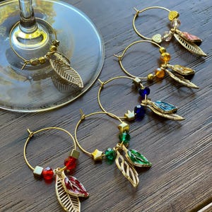 Fall Autumn wine charms