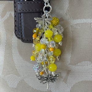 Dragonfly purse bag charm