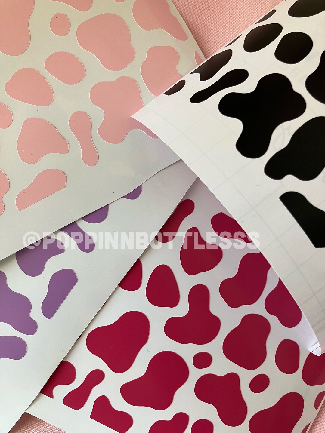 Cow Print Vinyl Stickers - Etsy