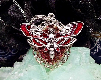 Mothman necklace, mothman jewelry, point pleasant West Virginia, cryptid necklace, cryptozoology jewelry, pendant
