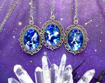Scorpio, Cancer, Pisces, Water sign necklace, Constellation necklace, Scorpio necklace, Cancer necklace, Pisces necklace