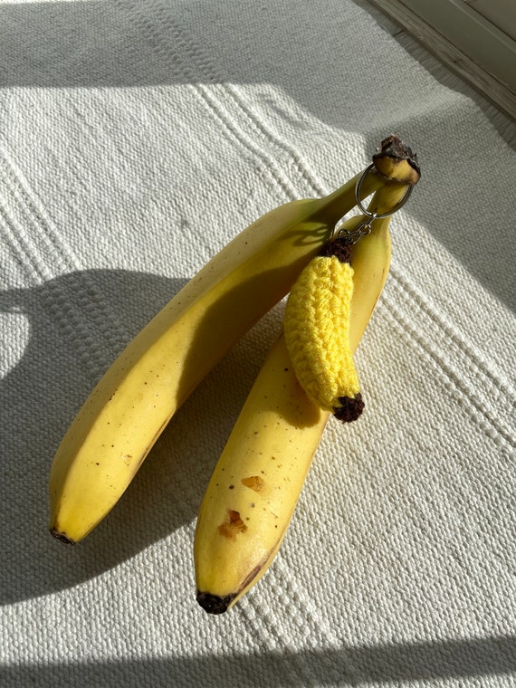 Cute Crochet Banana Keychain Small Handmade Banana Keychain Banana Keyring Crochet Banana Small Cute Banana Keyring Crochet Keychain Etsy Australia