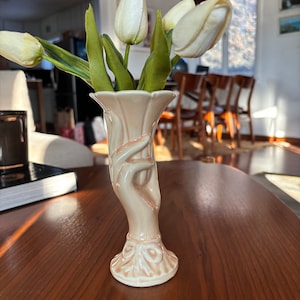 Art Deco 1940s Shawnee Pottery Hand Vase