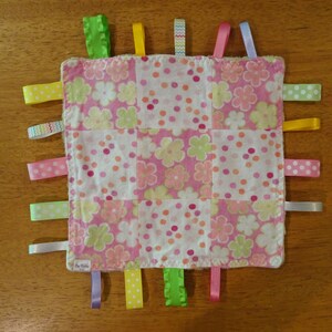 Flower Crinkle Toy, Crinkle Blanket Baby, Baby Lovey, Crinkle Paper, Crinkle Toy, Baby Shower Gift, Baby Crinkle Square, Crinkle Baby Toy