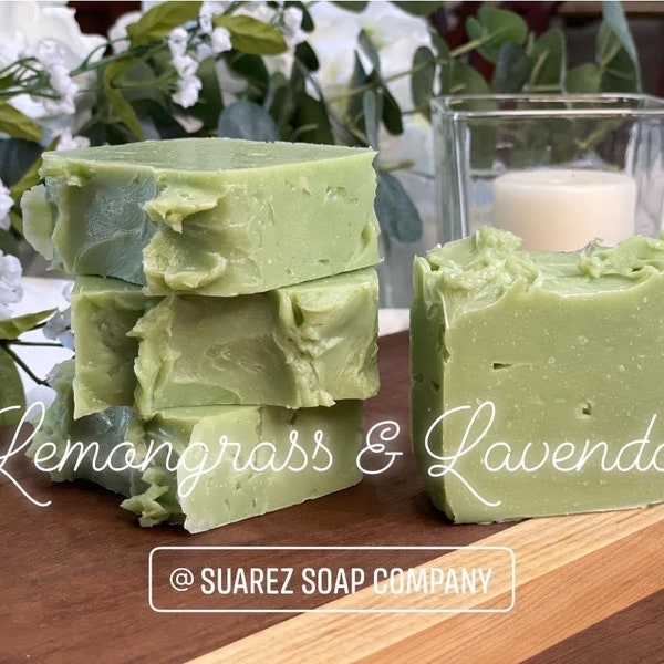 Lemongrass & Lavendar Handcrafted Soap Bar, 3.5 oz