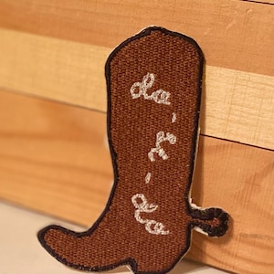Do Si Do Boot Patch | Cowboy Themed | Embroidery Patch | Western | Rodeo | Beyhive| Boot | Iron On Patch