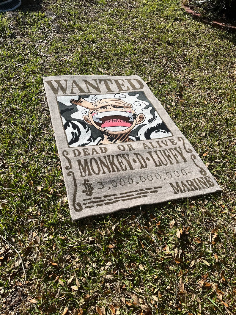 One Piece Tufted Rug Luffy Rug Gear 5 Anime Rug - Etsy