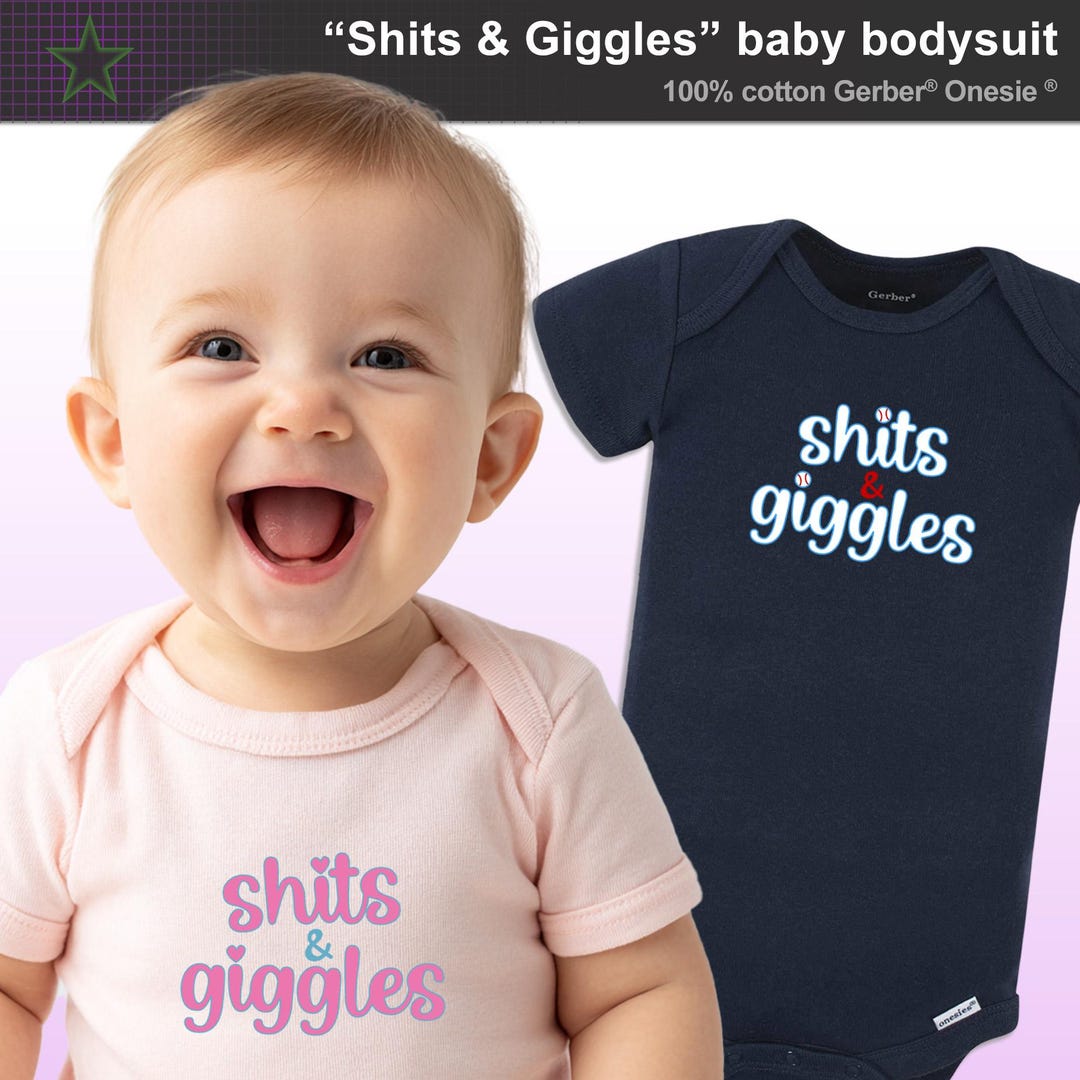 Shits & Giggles Baby Bodysuit – Funny 100% Cotton Gerber Onesie. Adult ...