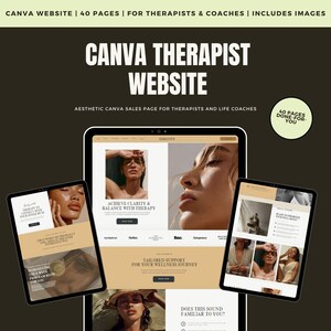 Canva Website Template for Coaches, Landing Page template, Life Coach Template, Coaching Program Service, Canva Website Template, Boho