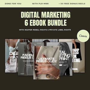 Passive Income eBook Bundle MRR // master resell rights, resell digital product, sell on etsy, PLR ebook, DFY ebook, private label rights