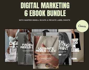 Digital Marketing Ebook Bundle: 6 DFY Guides with Resell Rights