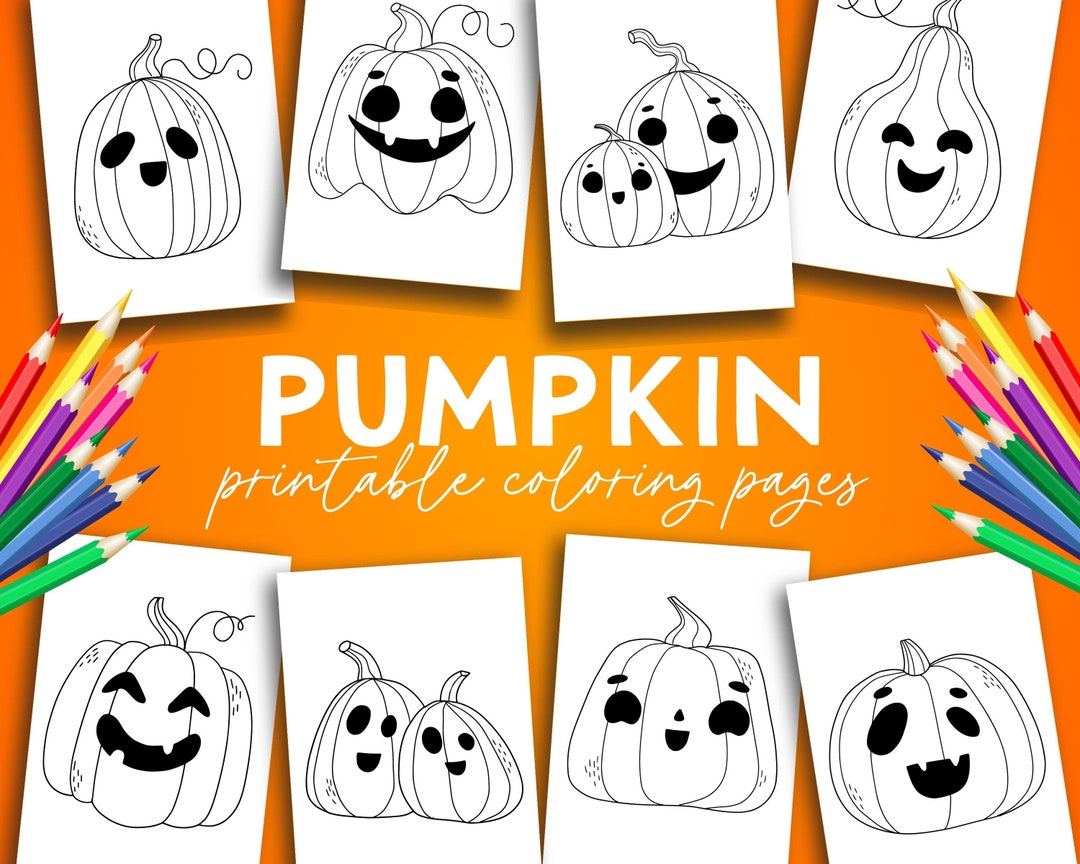 Pumpkin Coloring Pages. Kids Halloween Pumpkin Printable Coloring Pages ...