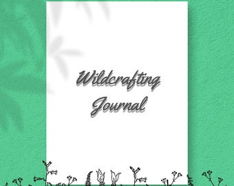 Herbal Wildcrafting Journal Printable Pages