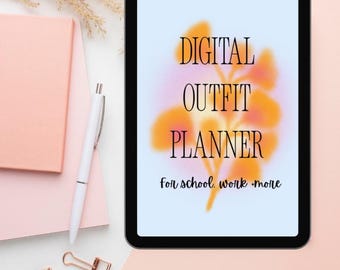 Pianificatore di outfit giornaliero / Organizzatore digitale per guardaroba alla moda (PDF)