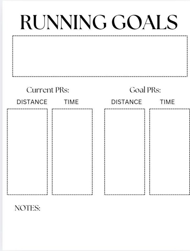 Runner's Journal: Printable Running Log & Training Tracker (digital ...