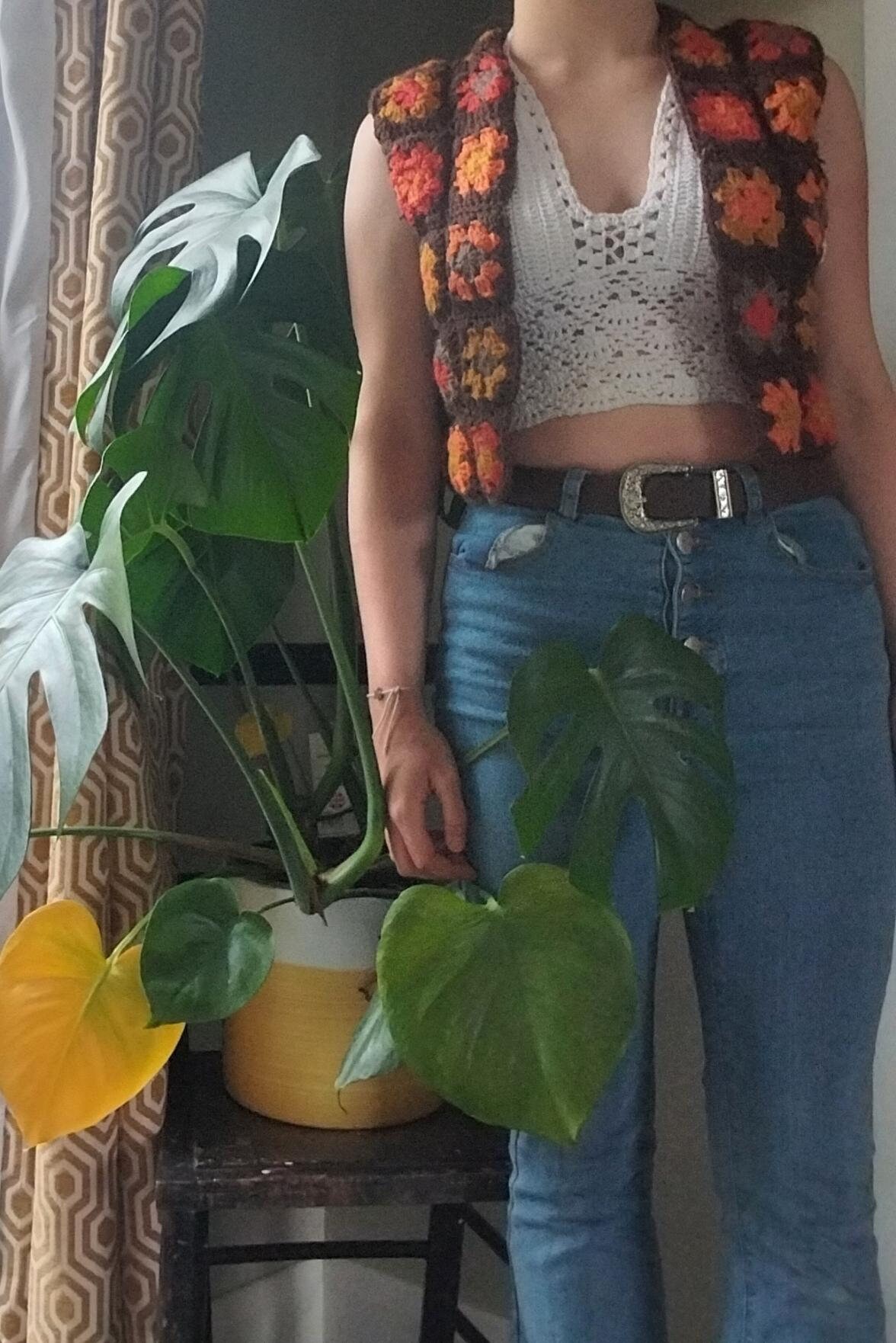 70s Crochet Vest Pattern Etsy