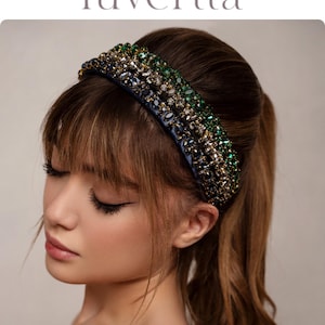 Rhinestone Headband for Women | Hand - Stitched Crystal Headband | Comfortable Trendy Headband | Special Occasions Headband | Gift for Her