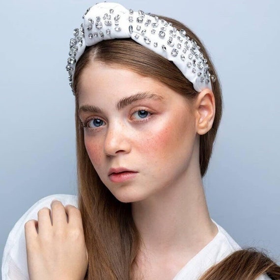 Crystal Handmade Headband S01889fe6a6304042813287f2fe3f8  main image 4