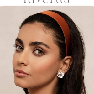 Satin Stirnband: Dünnes, bequemes Haarband mit Ripsfutter