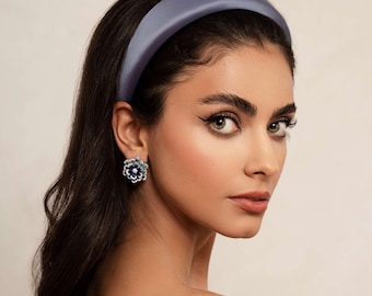 Thick Satin Headband - Comfortable Padded Women's Hair Accessory - 3 Solid Colors