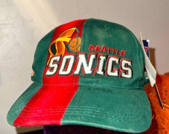 Vintage 90s Nwt Seattle SuperSonics Sports Specialties SnapBack Hat