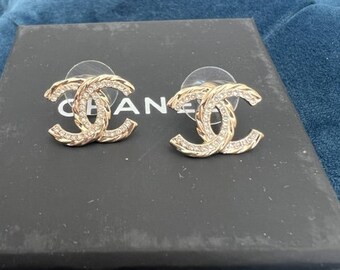 Authentic vintage  stud Chanel earrings