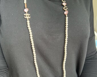 Authentic vintage Chanel long necklace