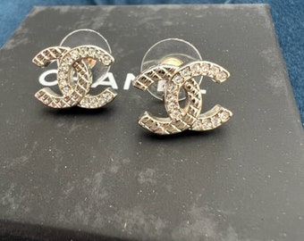 Authentic vintage Chanel stud earrings