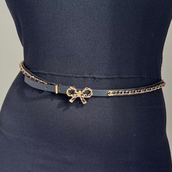 Authentic vintage 30-33 inches Chanel belt