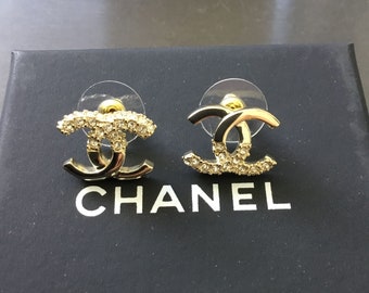 Authentic vintage small stud Chanel earrings