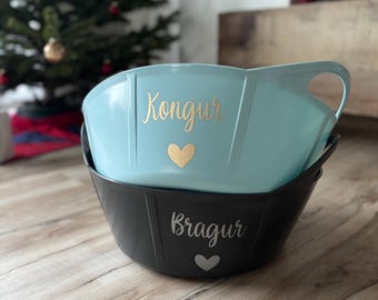 Futterschüssel Pferd individuell Namensdruck / Flexischale / Flexischüssel / individuelle Gestaltung der Flexischale / personalisierte Flexi