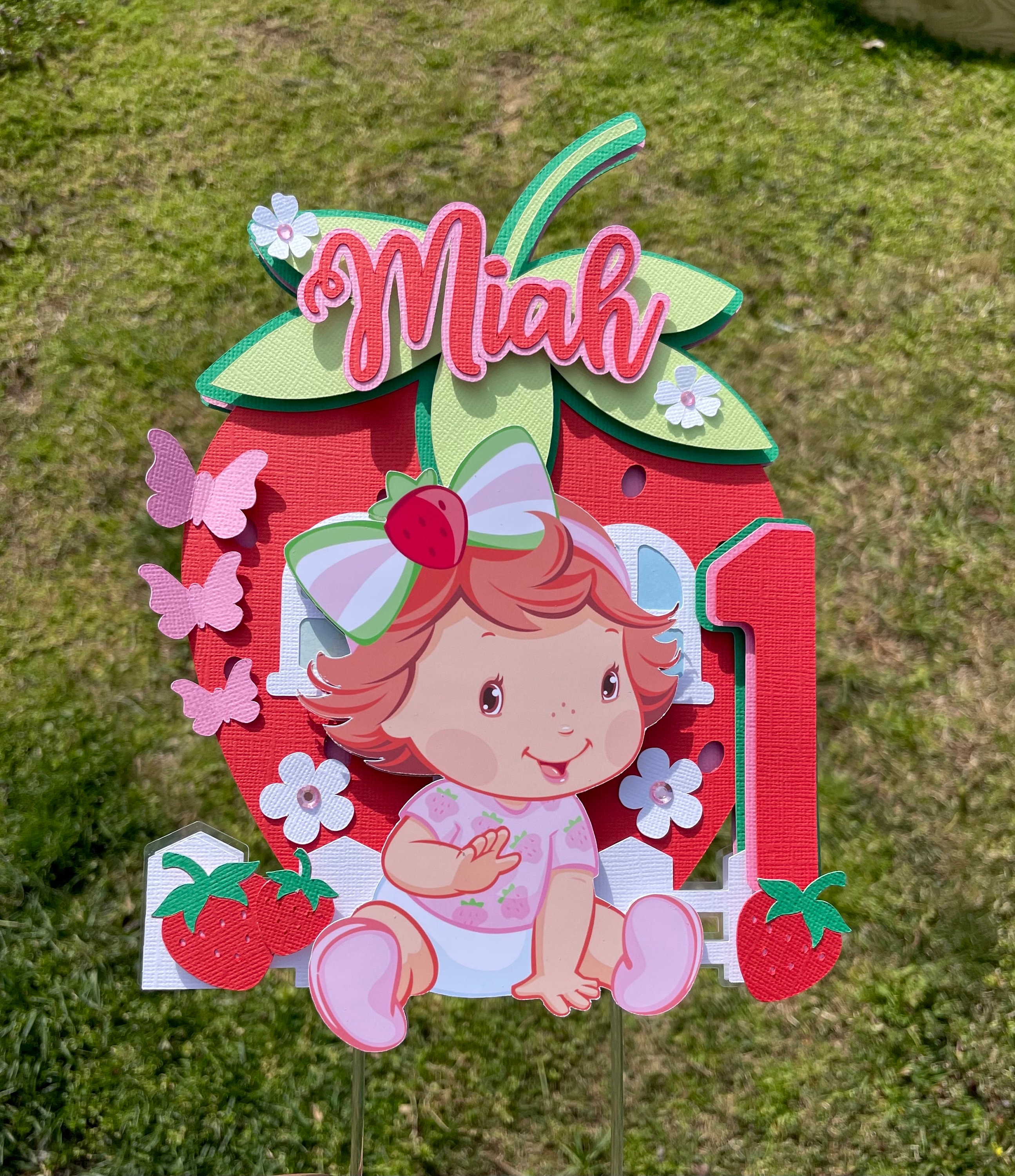 Strawberry Shortcake Cake Topper Etsy Strawberry Shortcake Cake Topper Etsy