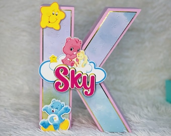 Care Bears 3D letters and numbers