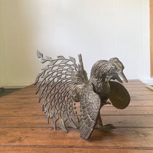 Vintage Brass Rooster or Cockerel. Vintage Brass Animal Figurine.