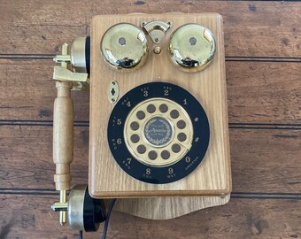 Vintage "Spirit of Saint Louis" Wall Mount Push Button Phone. Antique Phone Replica.