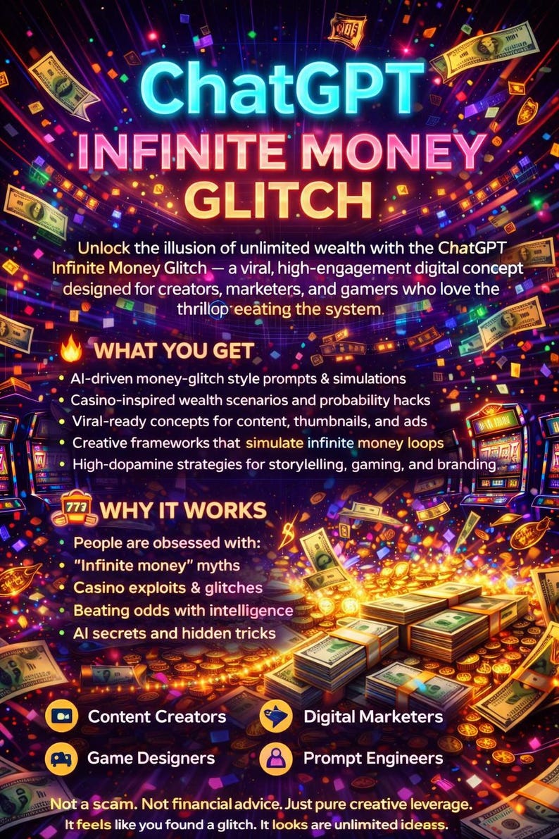 Chatgpt Infinity Money Glitch - Etsy