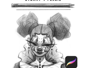 Procreate Pencil Brush Pack – Textured Digital Drawing Brushes (Digital Download)