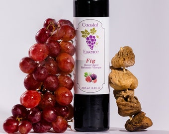 Fig Balsamic Vinegar Infused Flavored Vinegar - Handcrafted Infused Oil - Fig Vinegar for Culinary Delights and Foodie Adventures
