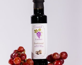 Cooking Vinegars Gift for The Kitchen - Traditional Barrel Aged Balsamic Vinegar Cooking Gifts - Organic and Natural Vinegar Foodie Gifts