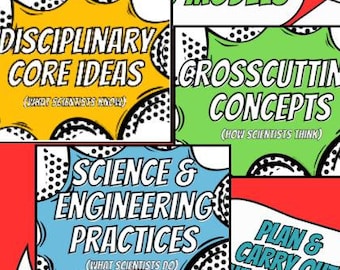 Comic Book NGSS Bulletin Board Posters