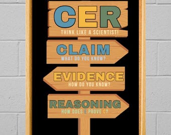 Forest CER Science Bulletin Board Posters (Arrow Direction Sign)