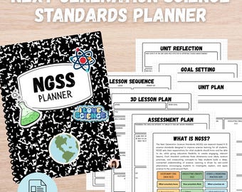 NGSS Science Teacher Planner (Composition Notebook)