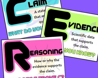 Neon Space CER Science Bulletin Board Posters