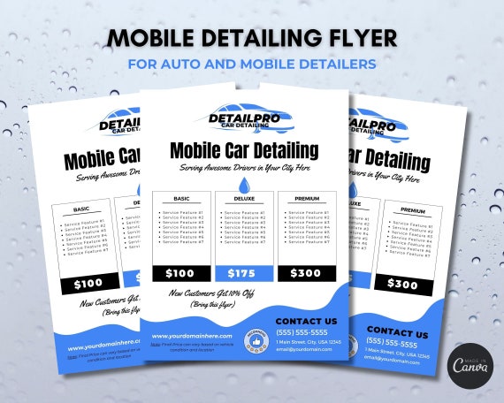 Car Detailing Menu Template: Boost Your Business Appeal