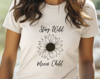 Stay Wild Moon Child Unisex Jersey Short Sleeve Tee