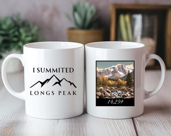 Ich Gipfel Longs Peak Keramik Kaffeebecher - 11oz, 15oz