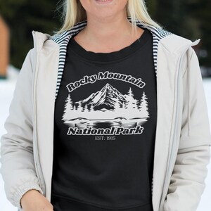 Mountain National Park Crewneck Sweatshirt, Hiking Gift, Nature Lover Jumper, Outdoor Adventure, Wilderness Apparel