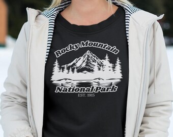 Mountain National Park Crewneck Sweatshirt, Hiking Gift, Nature Lover Jumper, Outdoor Adventure, Wilderness Apparel