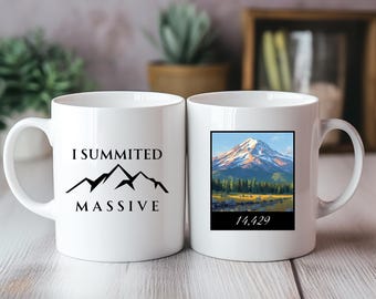Berg Massive Keramiktasse: Wandergeschenk, Abenteuer Kaffeetasse