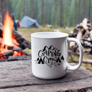 Camping Crew Ceramic Mug 11oz